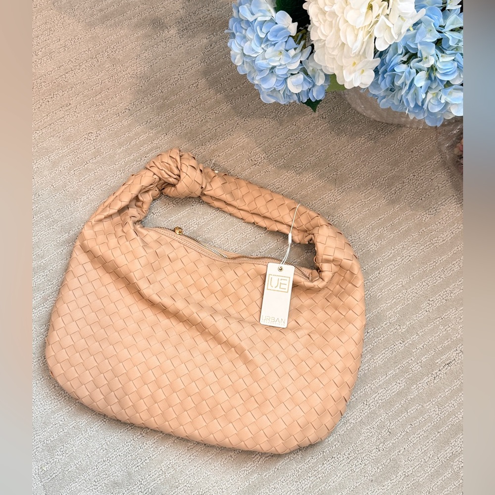 Urban Expressions Tan Woven Hobo Bag